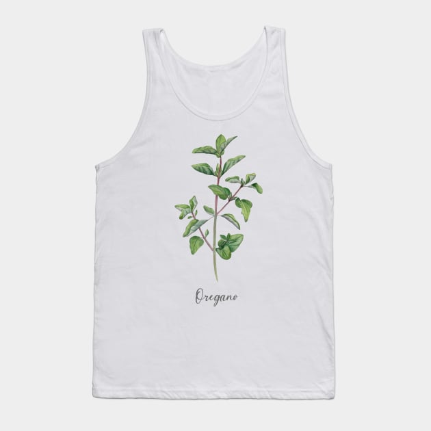 Oregano herb art. Tank Top by InnaPatiutko